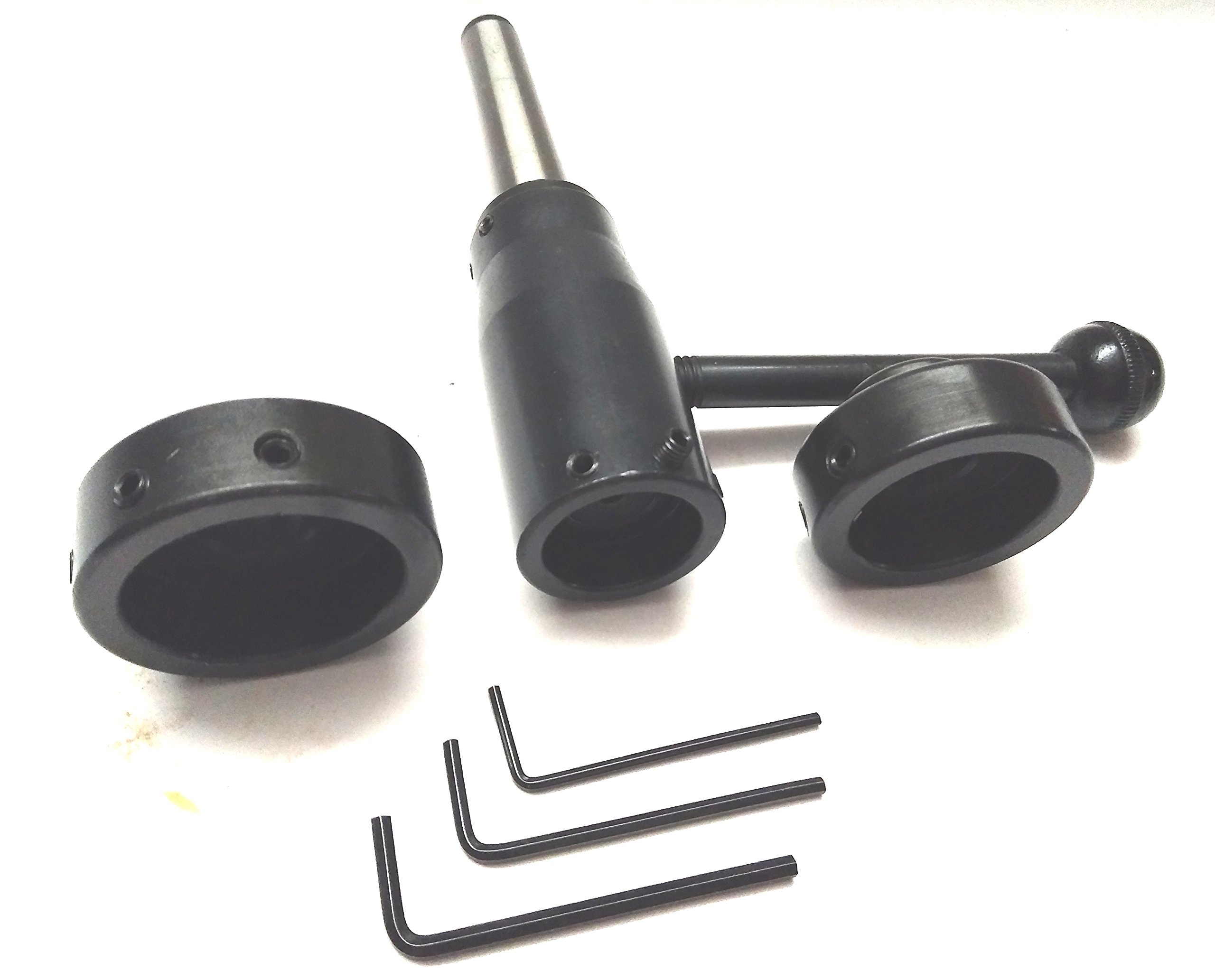 RSTOOLS Lathe Tailstock Floating Die Holder Set – MT2 Shank (4 Sizes Included)