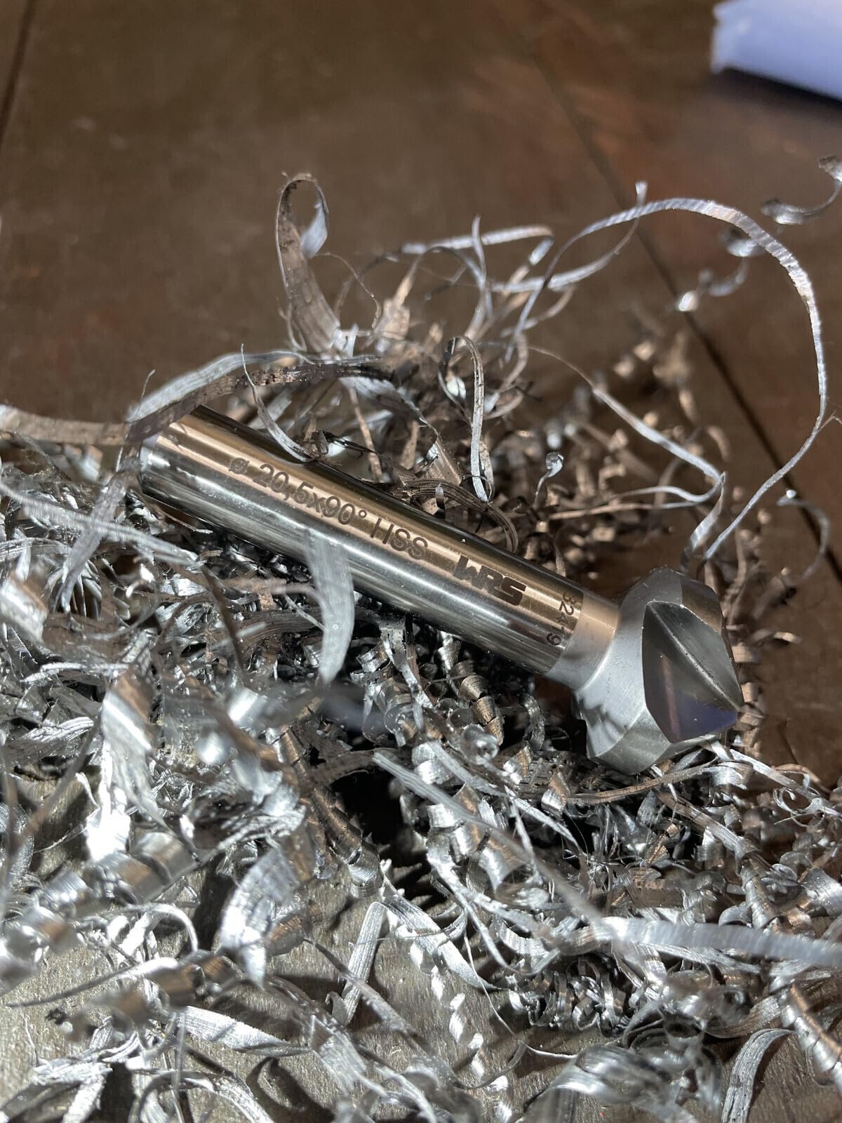 Avellanador Cónico Ruko 102315 - HSS, Mango Hexagonal 1/4", ángulo 90° - Para Metales No Férricos, Acero, Plásticos Duros