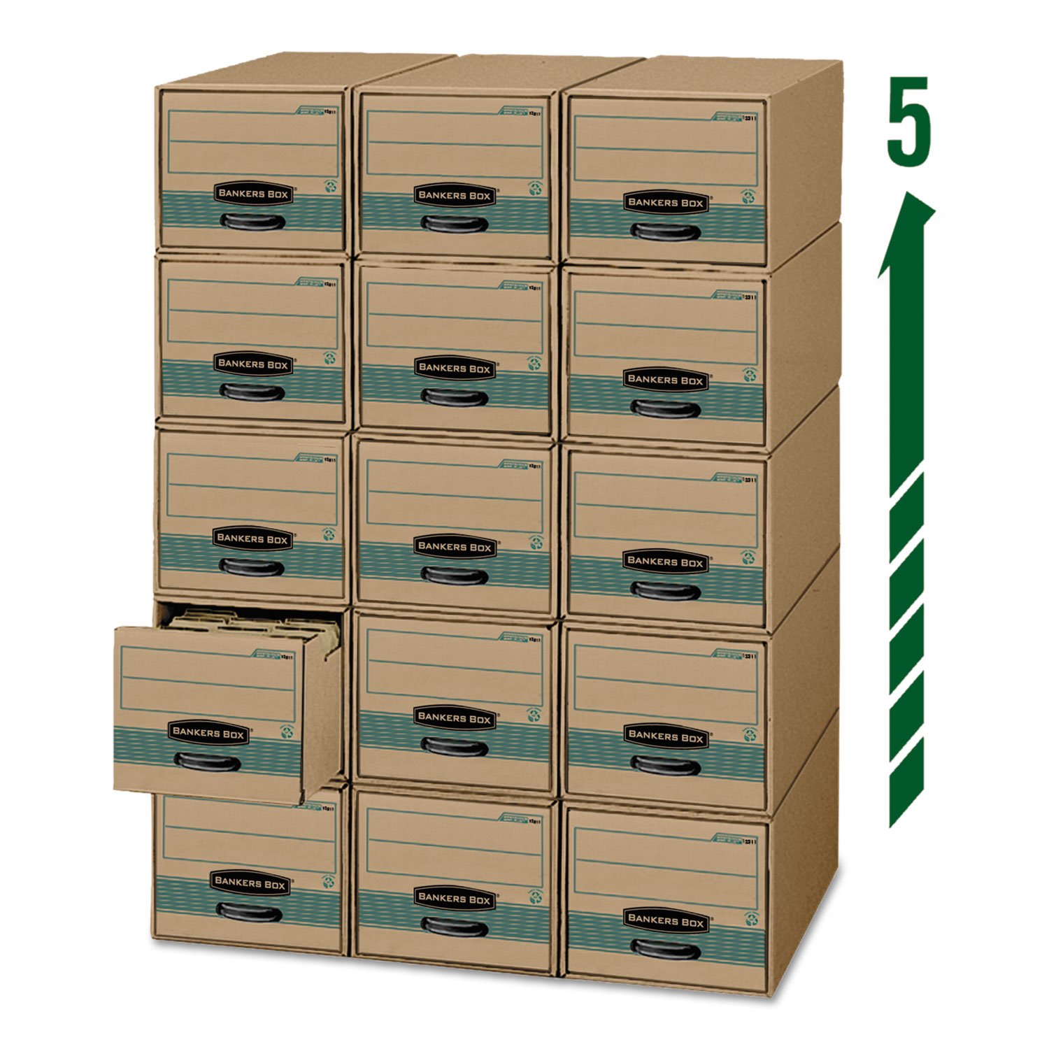Fellowes Eco-Friendly Drawer Style Storage Boxes — view 2