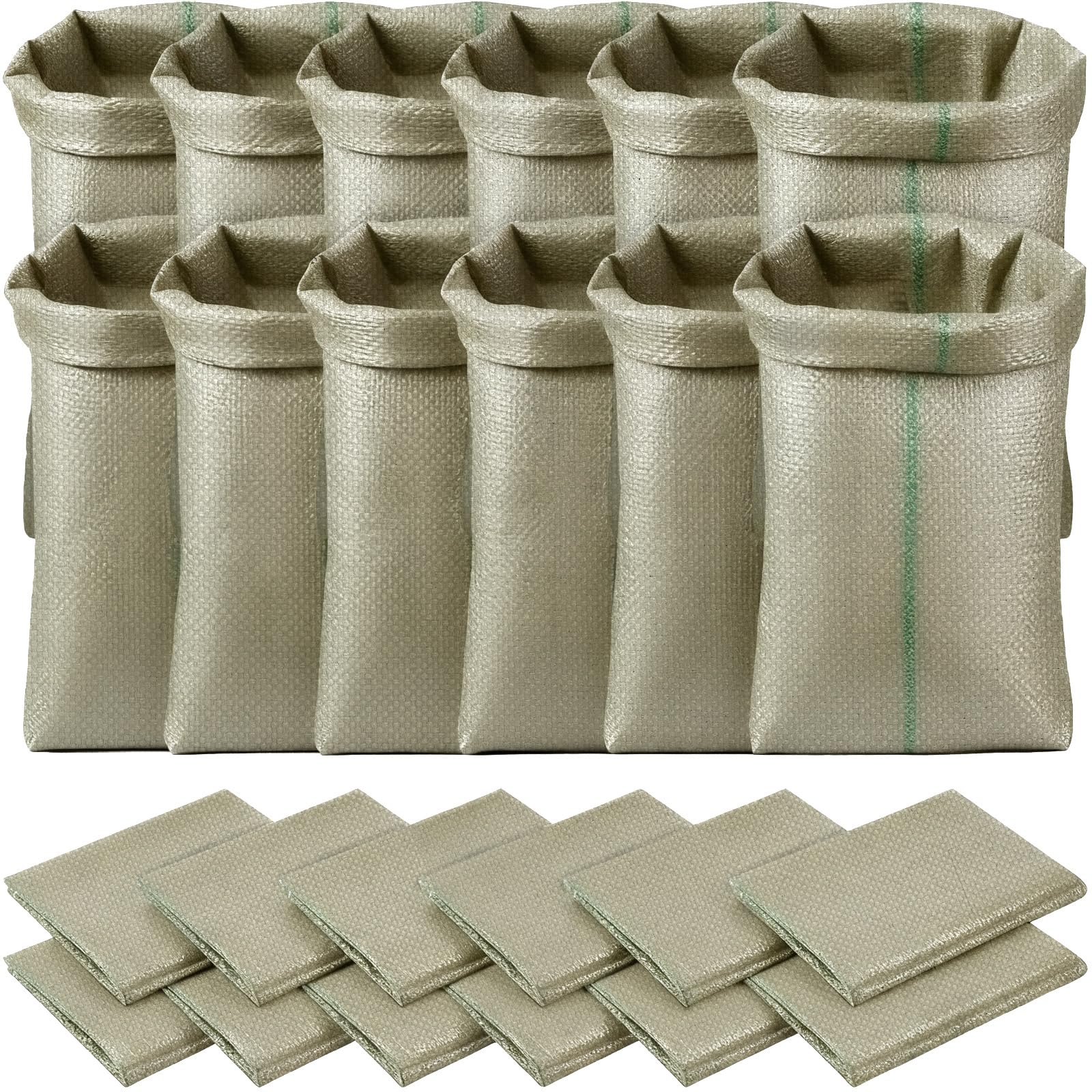 6 Pack Potato Sack Race Bags for Adults Outdoor Lawn Games Bags 40x24 Inch Large Bag for Outdoor Sports Games Birthday Parties Family Gatherings