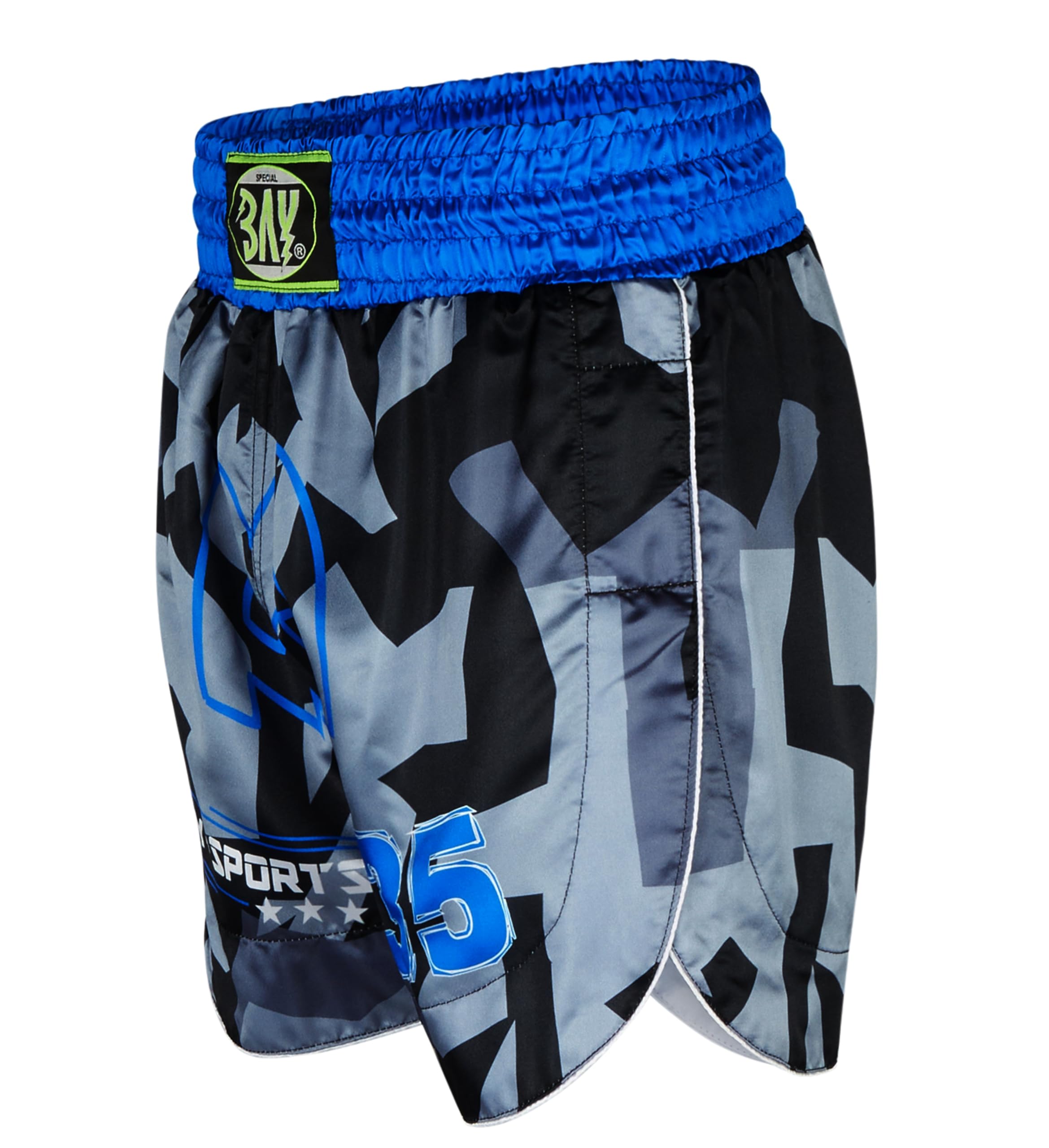 BAY Square Camoflage Thaiboxhose Muay Thai Hose Thaiboxhose Thaiboxshort Hose Short Thaiboxen Muay Thai Satin Kickboxhose kurz