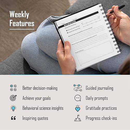 Miniatura 4 de The Brain Shift Journal Volumen 2 - Diario guiado científicamente probado para la toma de decisiones, establecimiento de objetivos y logro un