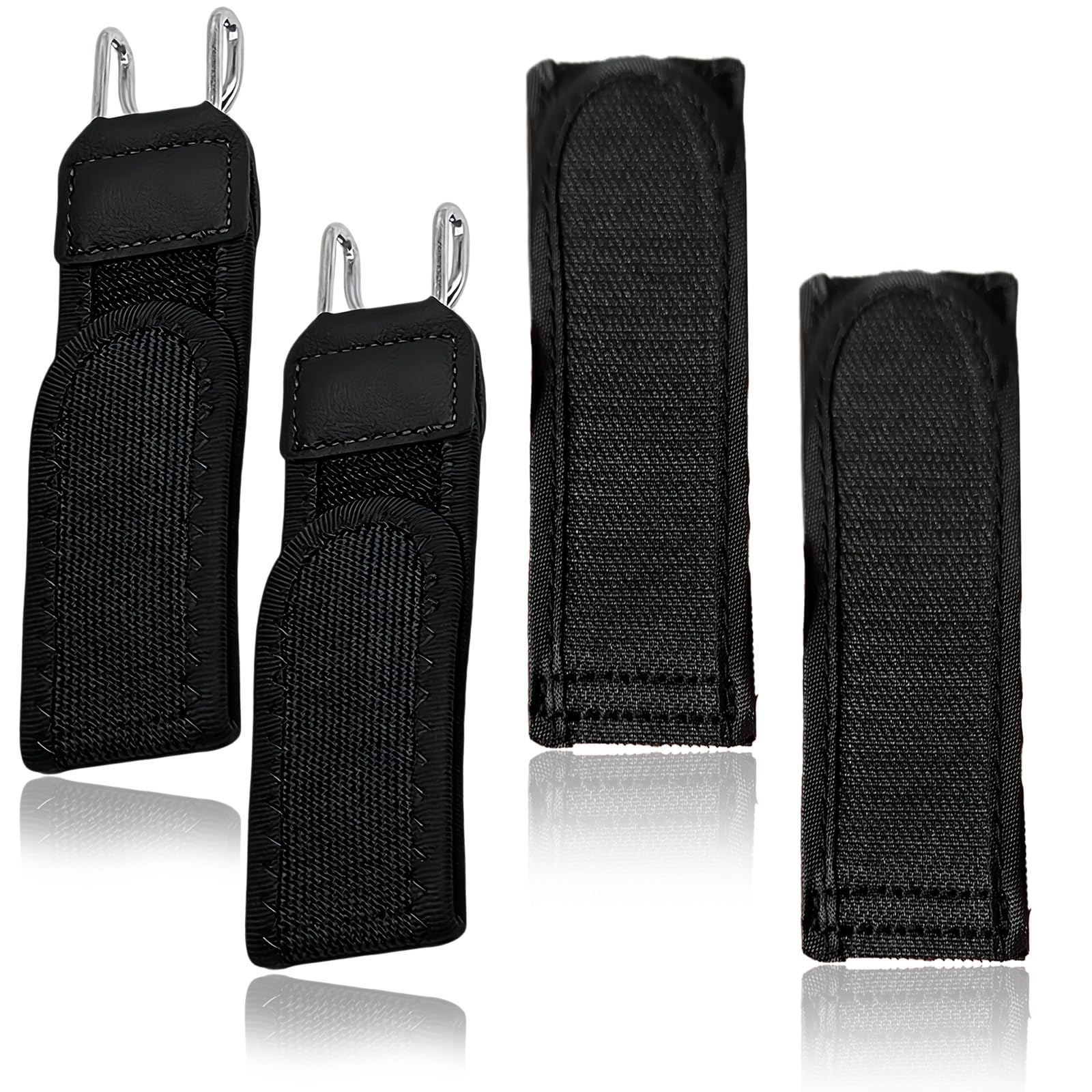 4 Pcs Elastic Buckle Free Belt for Men,Balck Tactical Metal Hook Elastic Belts,Stretchable Belts for Man Djustable Waist Belt for Pants Jeans Shorts,Daily use or Travel-image-44