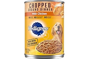 Pedigree Chopped Ground Dinner Adult Canned Dog Food with Chicken