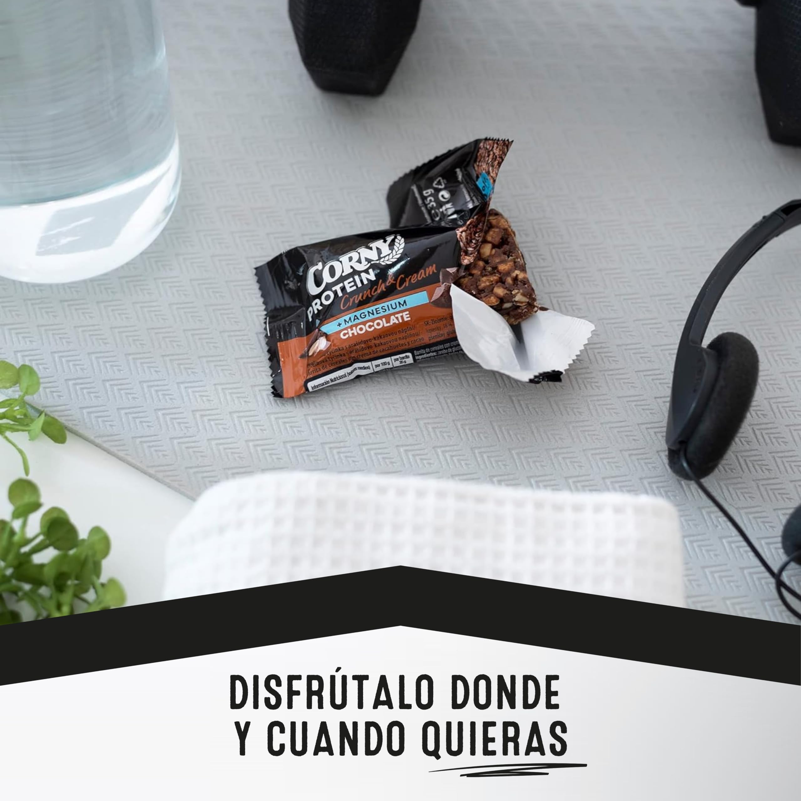 Corny Protein Barritas Crunch & Cream Chocolate, 13,5 g, 24x45 g
