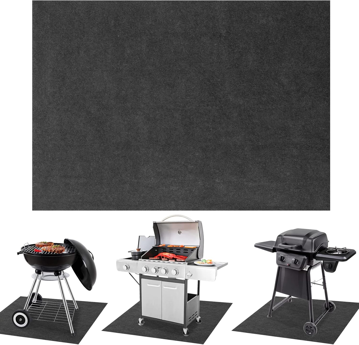 TIXANF 48X50 in Under Grill Mat,Grill Pads for Outdoor