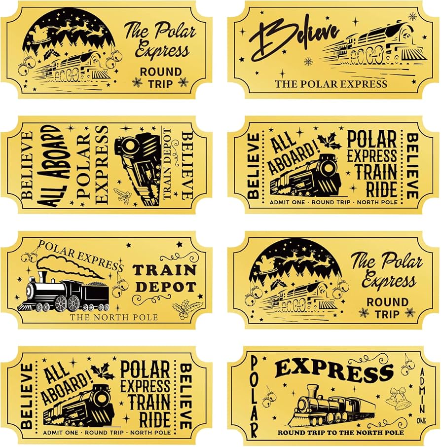 amazon-com-christmas-polar-express-believe-tickets-christmas-gold-foil-stickers-for-kids-north-pole-train-stickers-party-decorations-school-200pcs-toys-games for Free Printable Polar Express Golden Tickets Amazon.com: Christmas Polar Express Believe Tickets Christmas Gold Foil Stickers for Kids North Pole Train Stickers Party Decorations School 200Pcs : Toys & Games for Free Printable Polar Express Golden Tickets