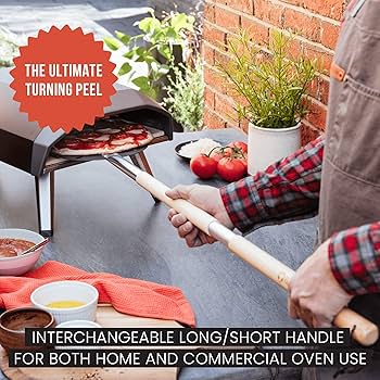 Chef Pomodoro Acacia Wood Pizza Peel, Charcuterie Board Pizza Spatula