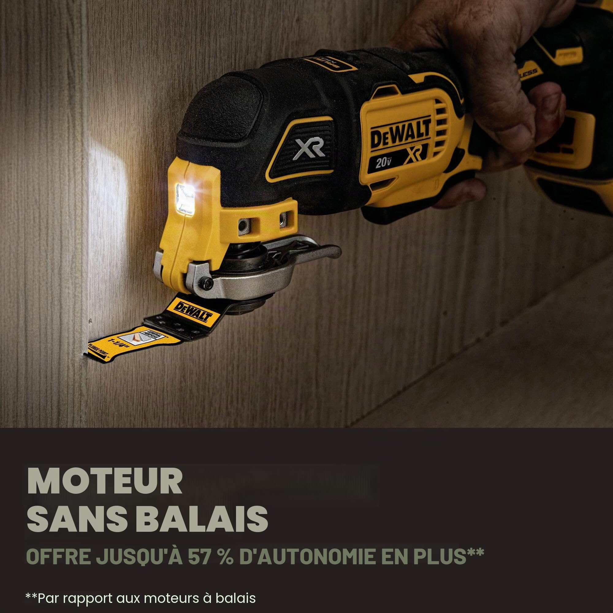 DEWALT Kit d'outils multifonctions oscillants XR 20 V MAX à vitesse variable (DCS356D1)