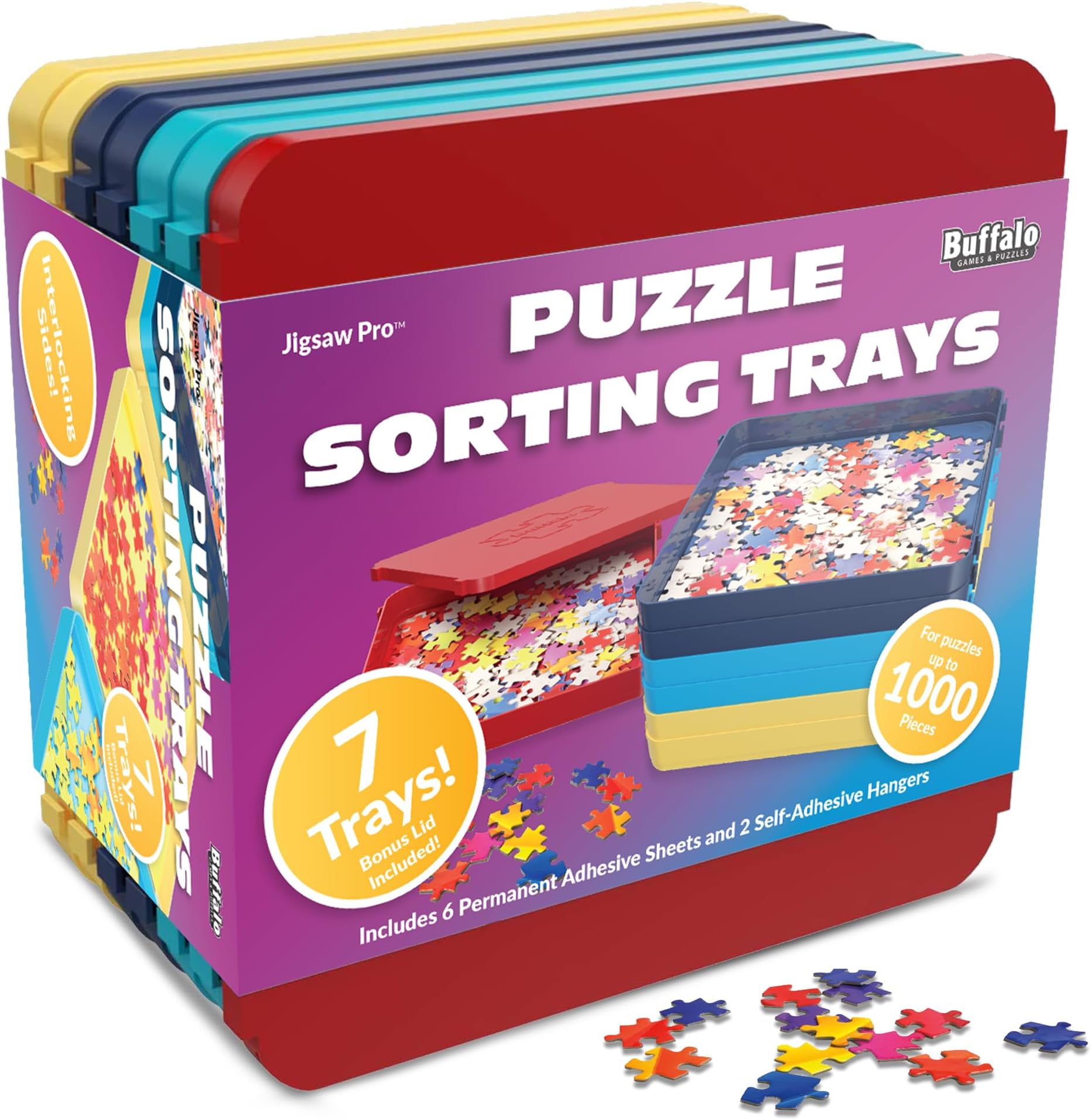 Buffalo Games - Puzzle Sorting Trays - 7 Count (Pack of 1)