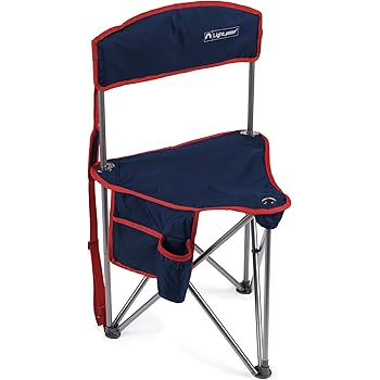 folding tripod chair with back