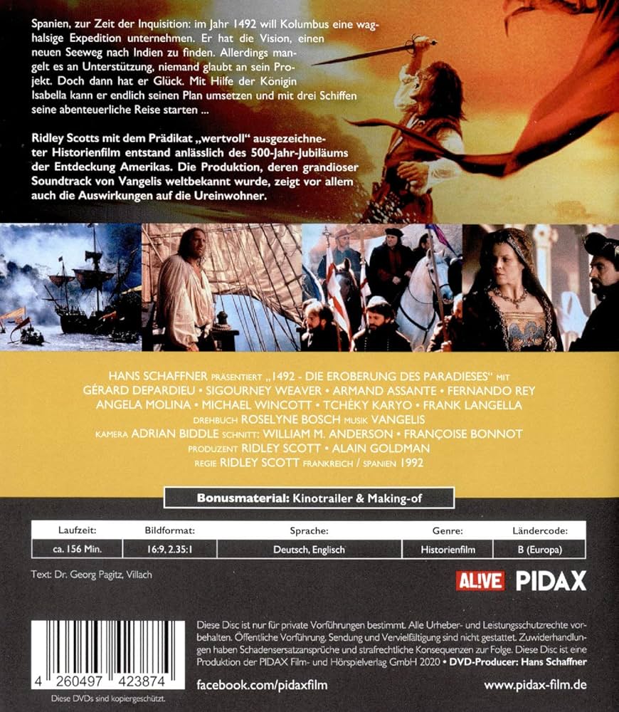 Amazon.com: 1492 - Conquest of Paradise (1992) ( Fourteen