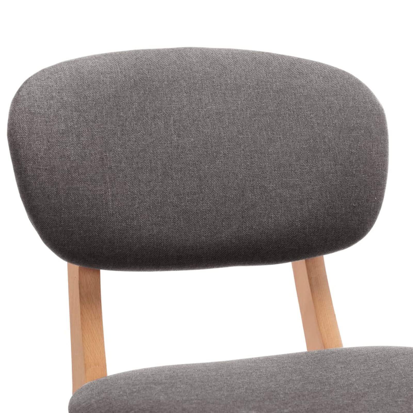 Homgoday Taburetes de bar, 2 unidades, gris claro, de tela, silla de oficina, silla de oficina, silla de escritorio, para salón o dormitorio
