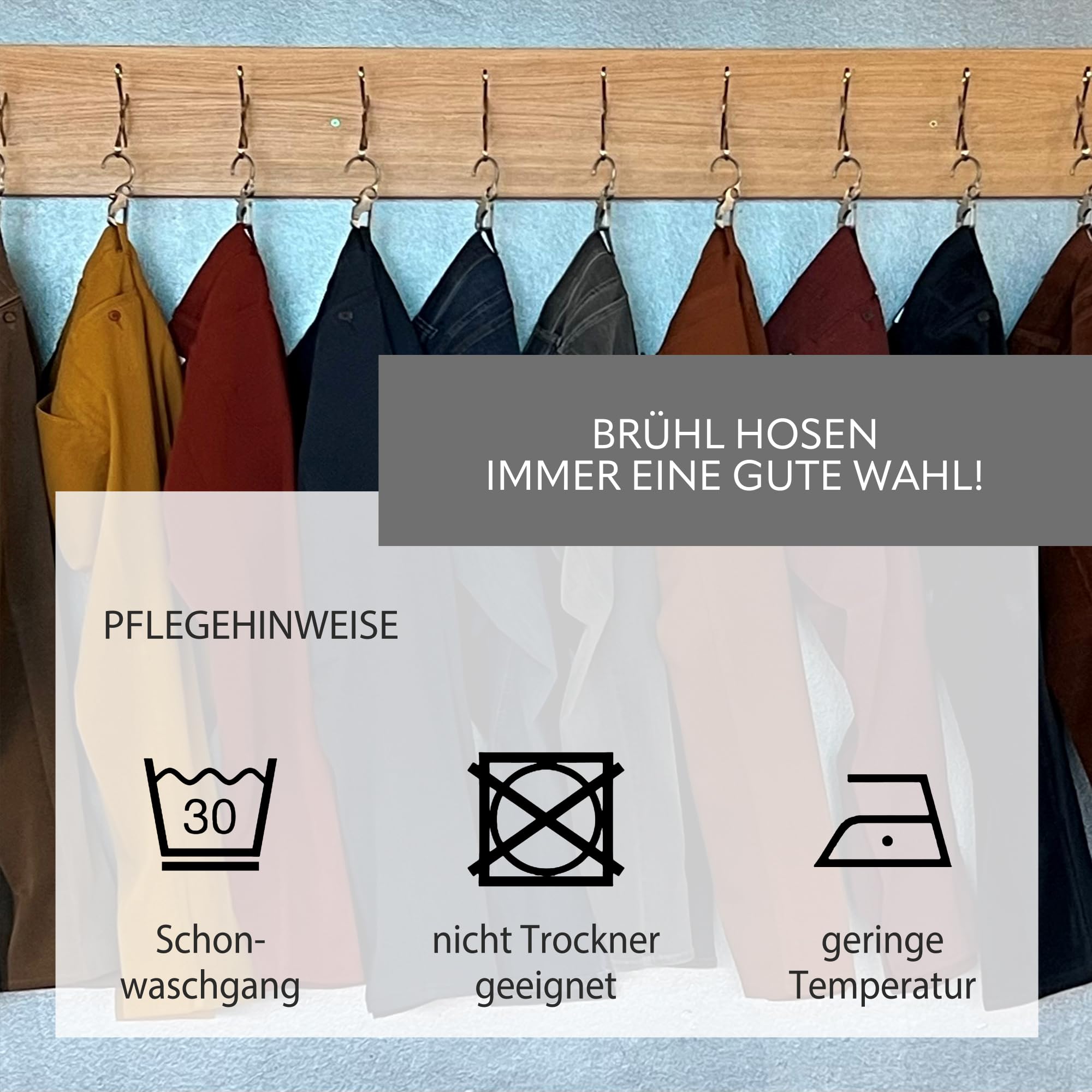 Brühl - Comfort Fit - Herren Leichte Chino Hose in Pima Satin Stretch, London DO (0809185730100)