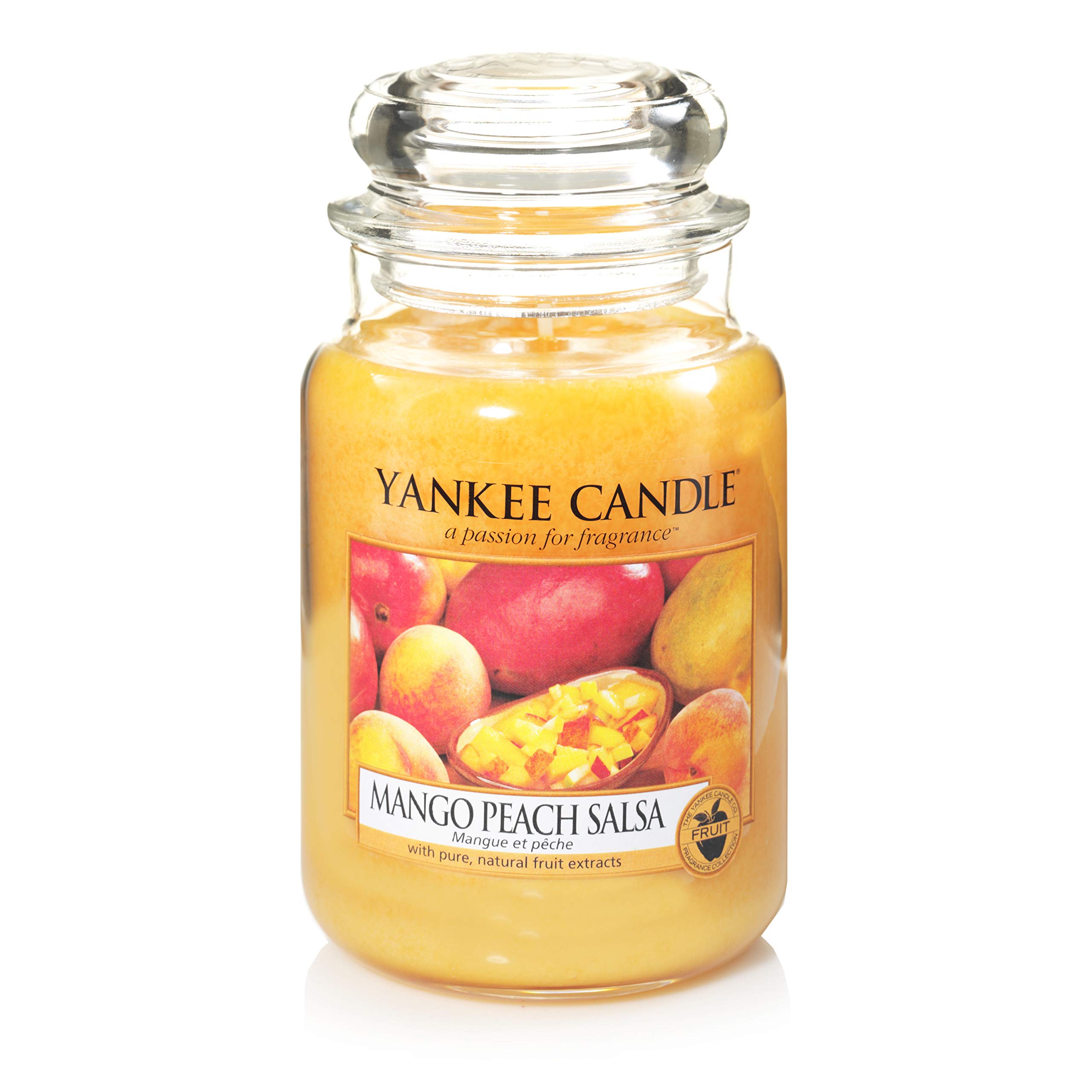 Yankee Candle Mango Peach Salsa Scented Large 623g Jar Candle Fruity Scent