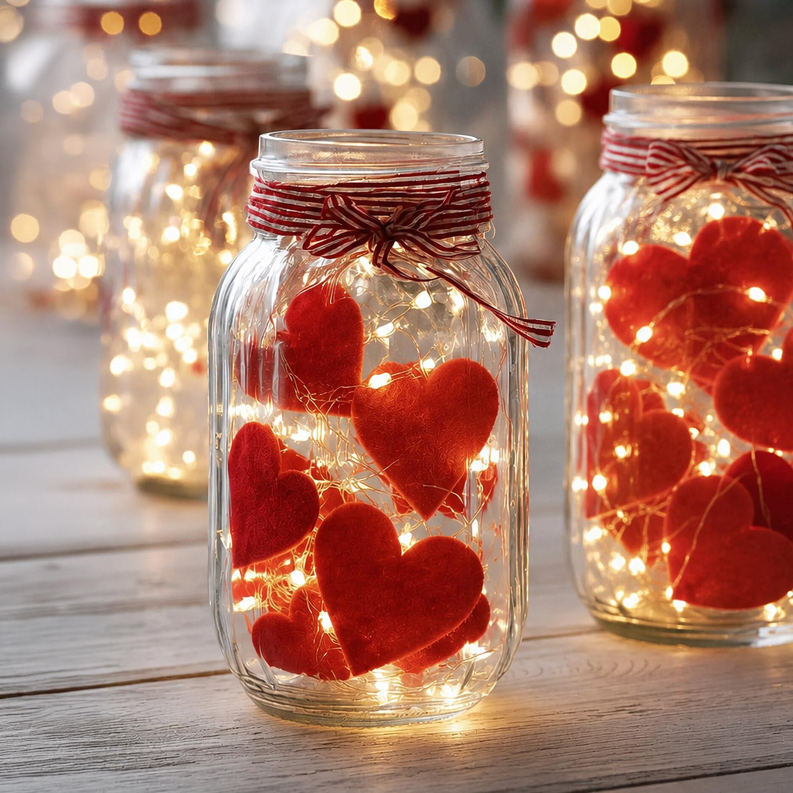 100 cuori in feltro rosso a forma di cuore, per scrapbooking, decorazioni in feltro da 2 mm