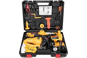 VEVOR Electric Car Jack 3 Ton, 12V All-in-One Floor Jack with Inflator Pump