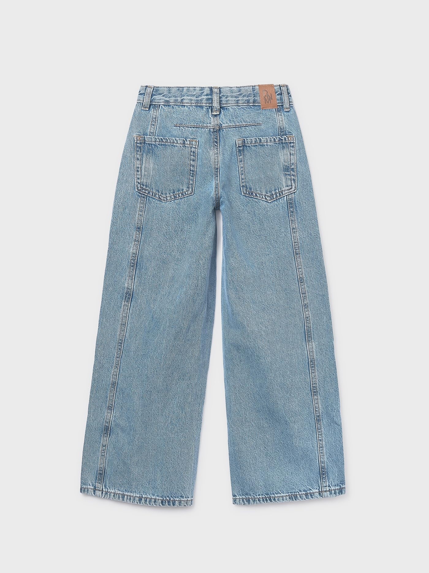 Mayoral Pantalone Lungo Jeans Wide Le per Bambine e Ragazze Mezzo