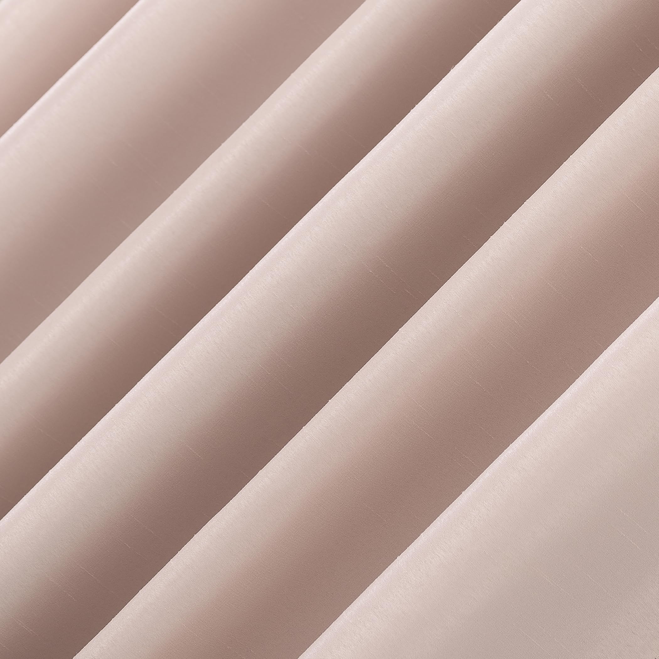 Sun Zero Greyson Panneau de Rideau Thermique en Soie synthétique Dupioni avec Pattes arrière, 127 x 213,4 cm, Rose pâle