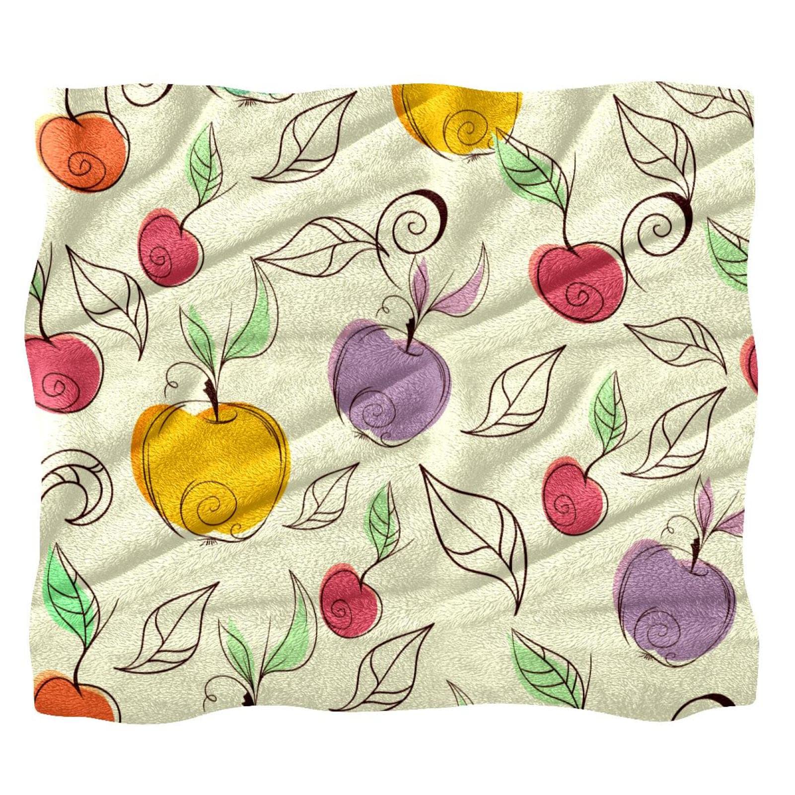 Couverture polaire douce à motif S coloré pour lit et canapé