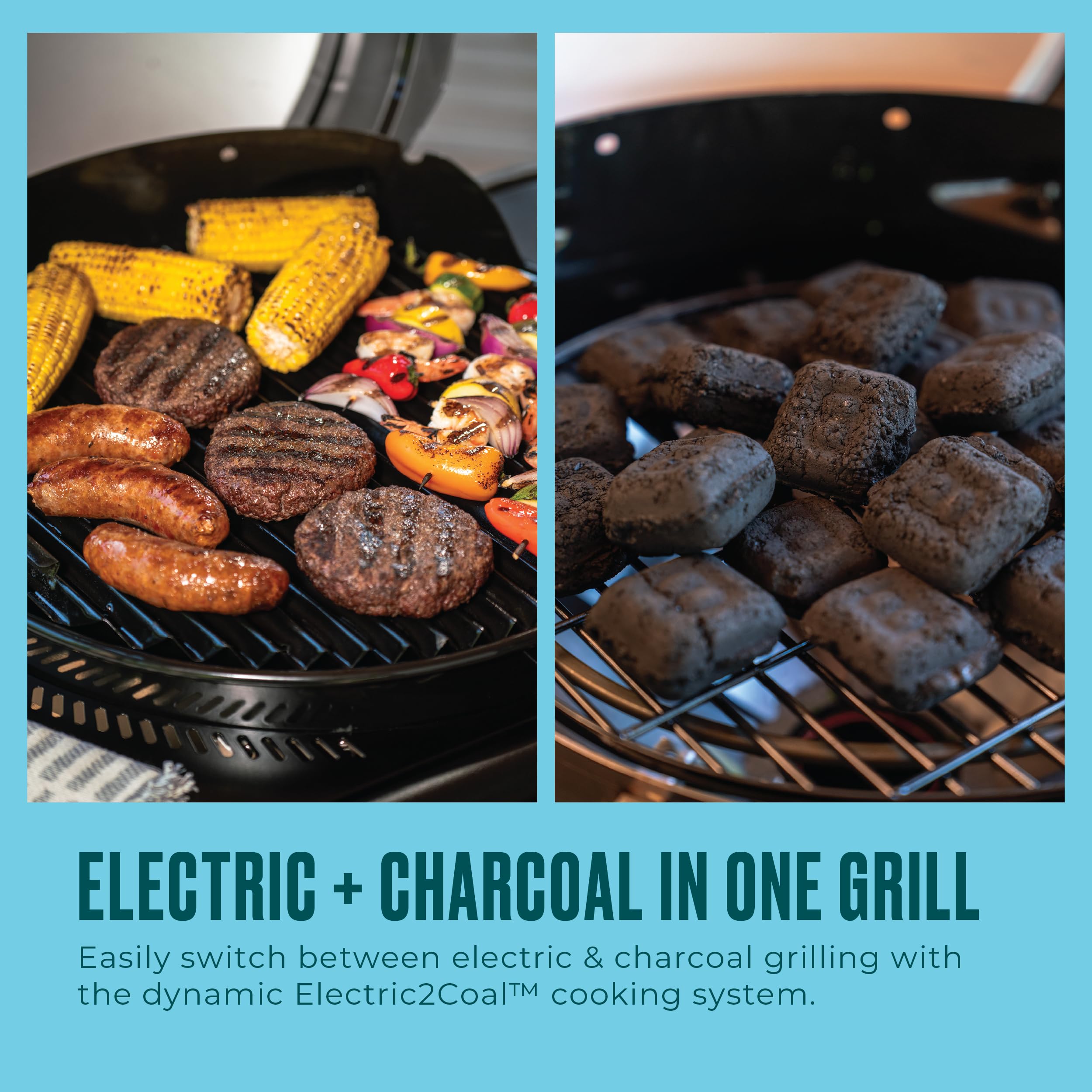 Bistro Pro 25302145 - Parrilla y plancha eléctrica + modo carbón, color negro 2