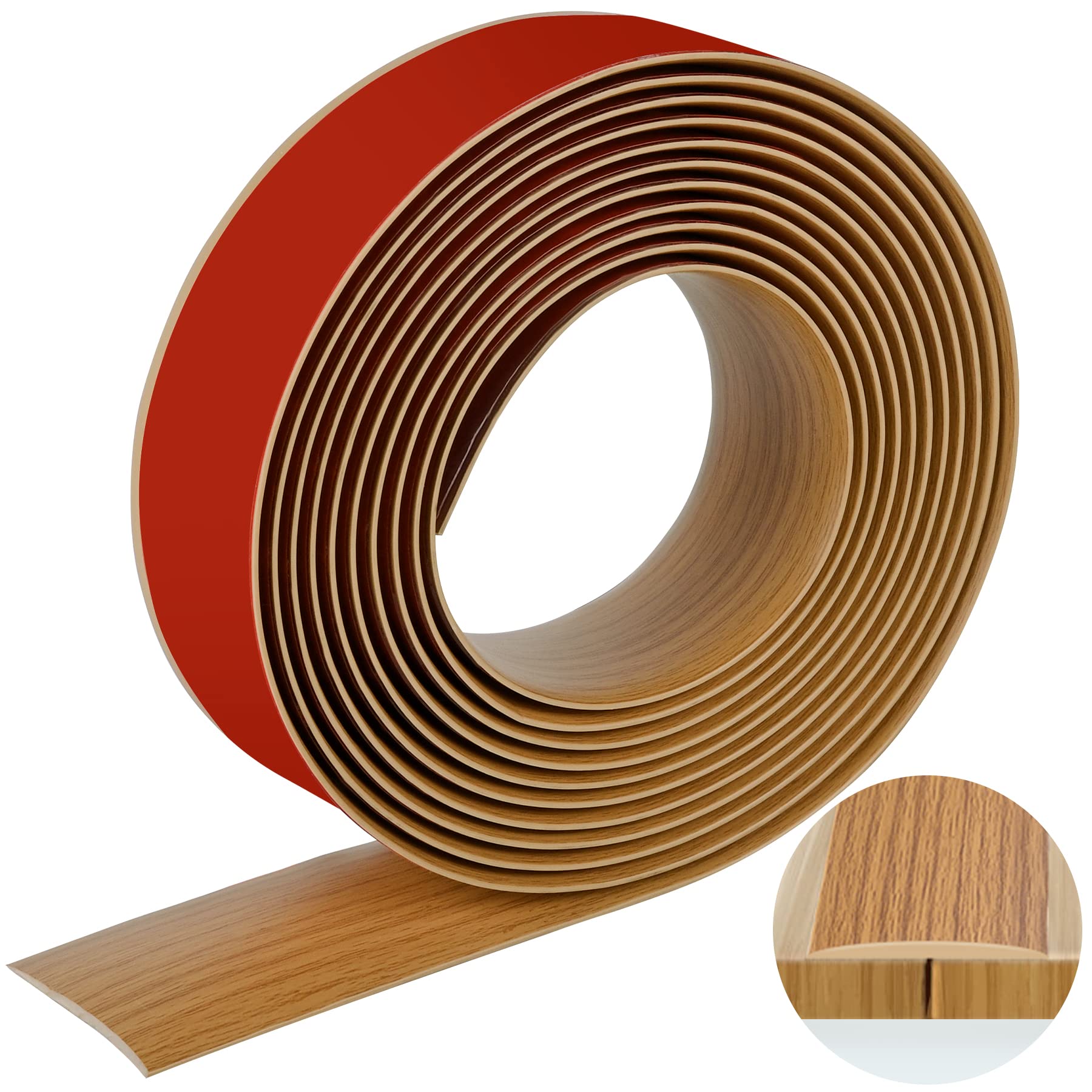 Snapklik.com : 16.4 Ft Floor Transition Strip Self Adhesive Flooring ...