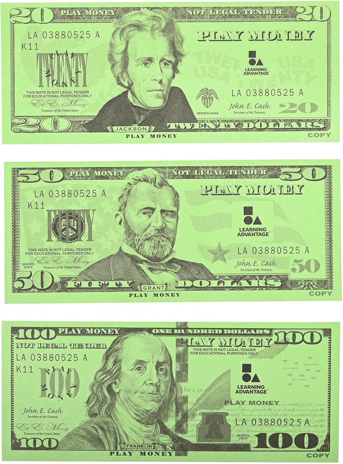 Learning Advantage Classroom Money Kit