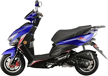 HHH Scooter X18 150cc Moped Street Gas 150cc Scooter Moped 150 for Adults and Youth Upgraded 10 inch Aluminum Wheels (Red Color)