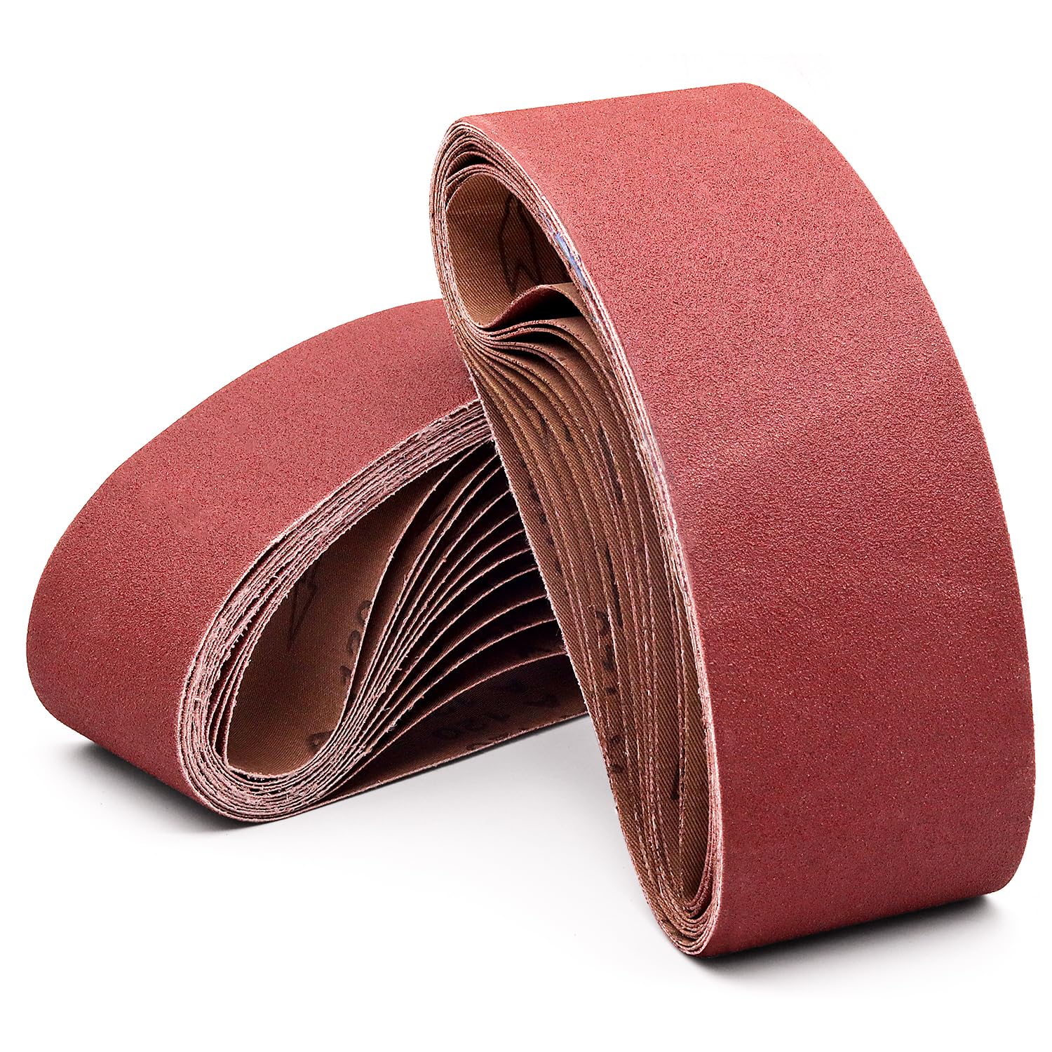 3 x 21 inch Belt Sander Sanding Belts, 120 Grit 3 inch x 21 inch Aluminum Oxide Belt Sander Belt for Belt Sander, 24 Pack(3x21in, 120 Grit)