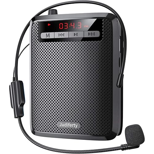 Voice Amplifier, Portable Microphone Speaker, Teacher Classroom Microphone, Headset Microphone Amplifier for Meeting Tour Guides