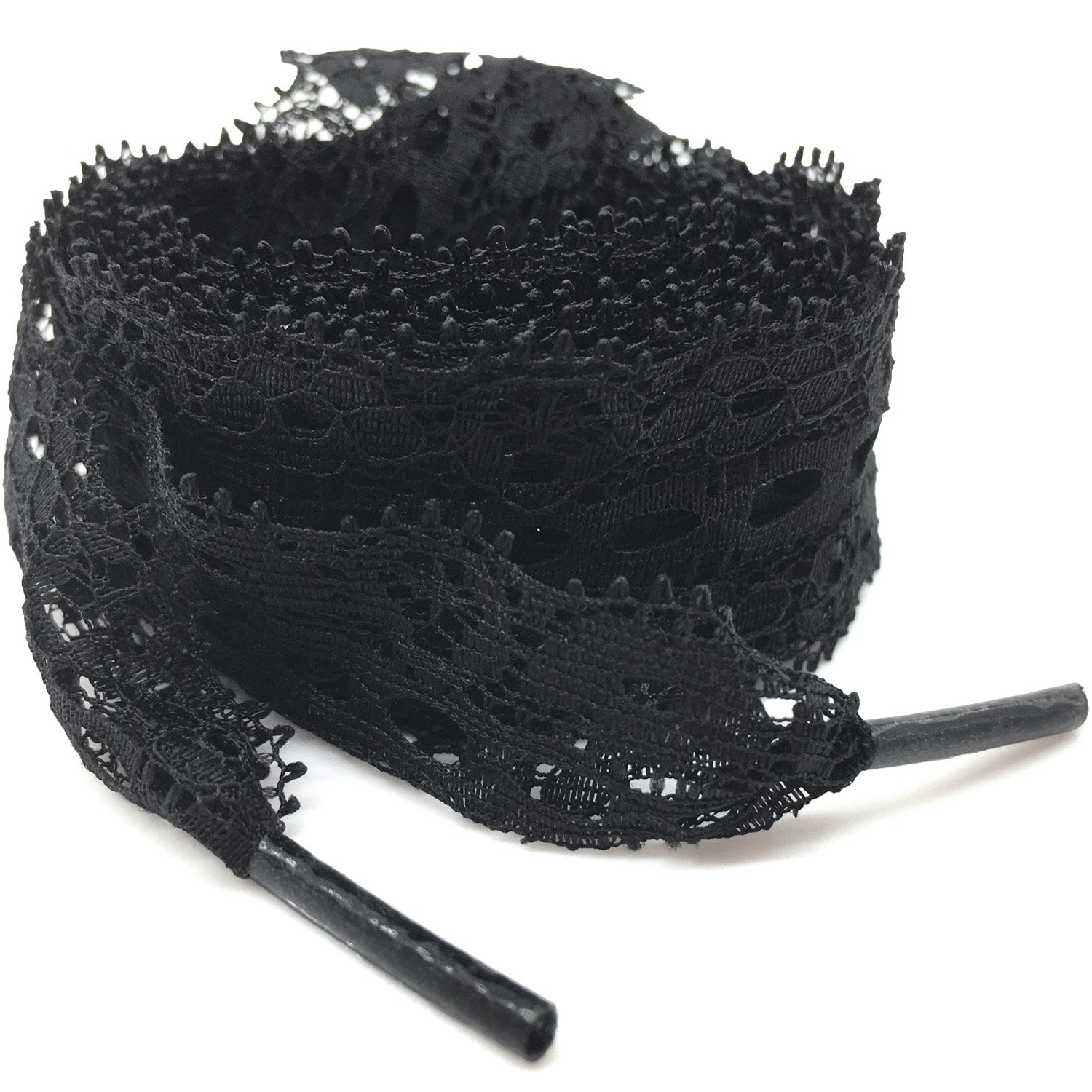 Flat Lace Shoelaces for Sneakers WEGOODZF 3cm Wide Elastic Shoe Laces[2 Pair]