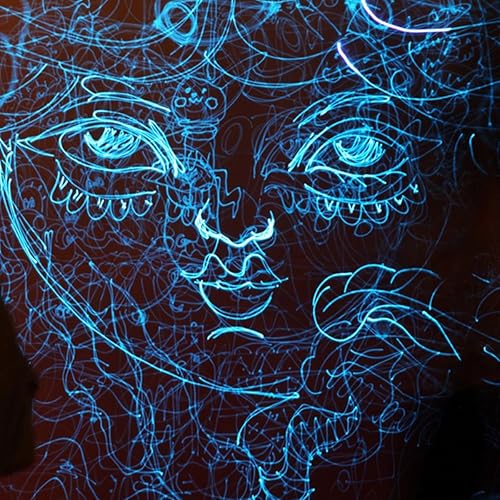 Miniatura 5 de Polvo que brilla en la oscuridad, azul natural para resina, epoxi, acrílicos, pintura, limo, selladores - 1.76 oz