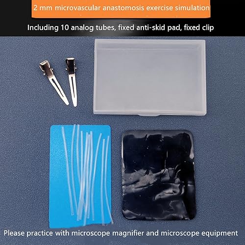 Miniatura 9 de Kit de práctica de sutura, microscopía quirúrgica para anastomosis vascular modelo de práctica de sutura, no se rompe fácilmente, almohadilla