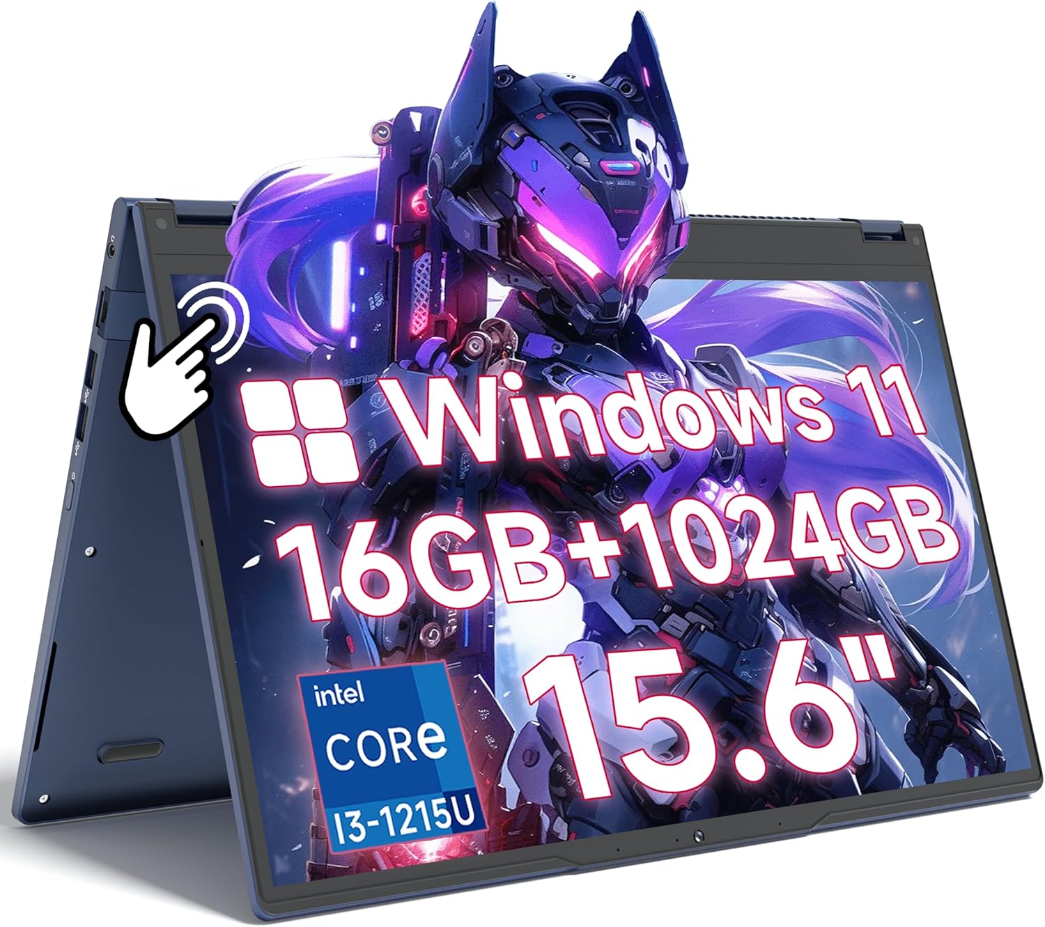 THEYETI 2 in 1 Laptop Convertible 15.6 Inch (16GB RAM