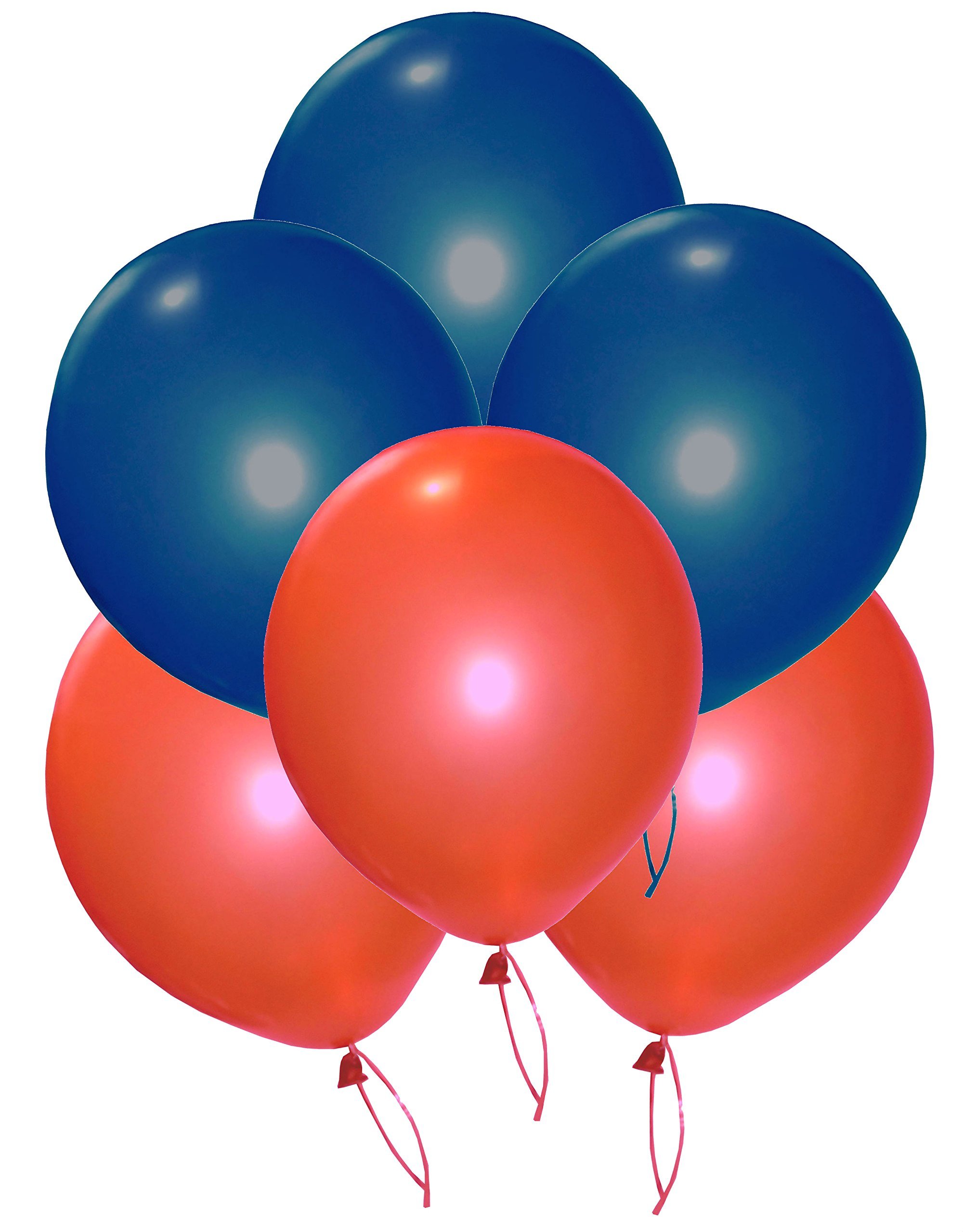 50199 Balloons, Red/Blue (Pack of 50),Rubber
