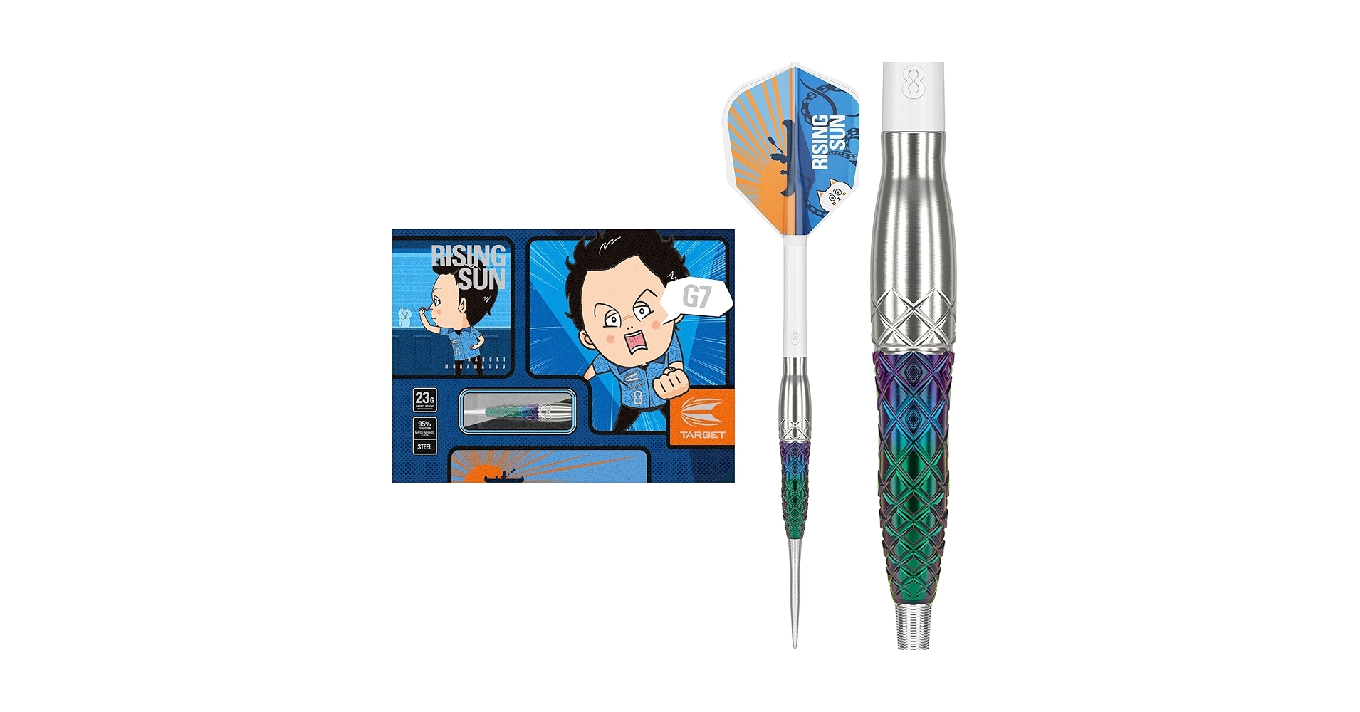 【新品】RISING SUN G7 Target Japan Haruki Muramatsu Rising Sun G7 95% Darts
