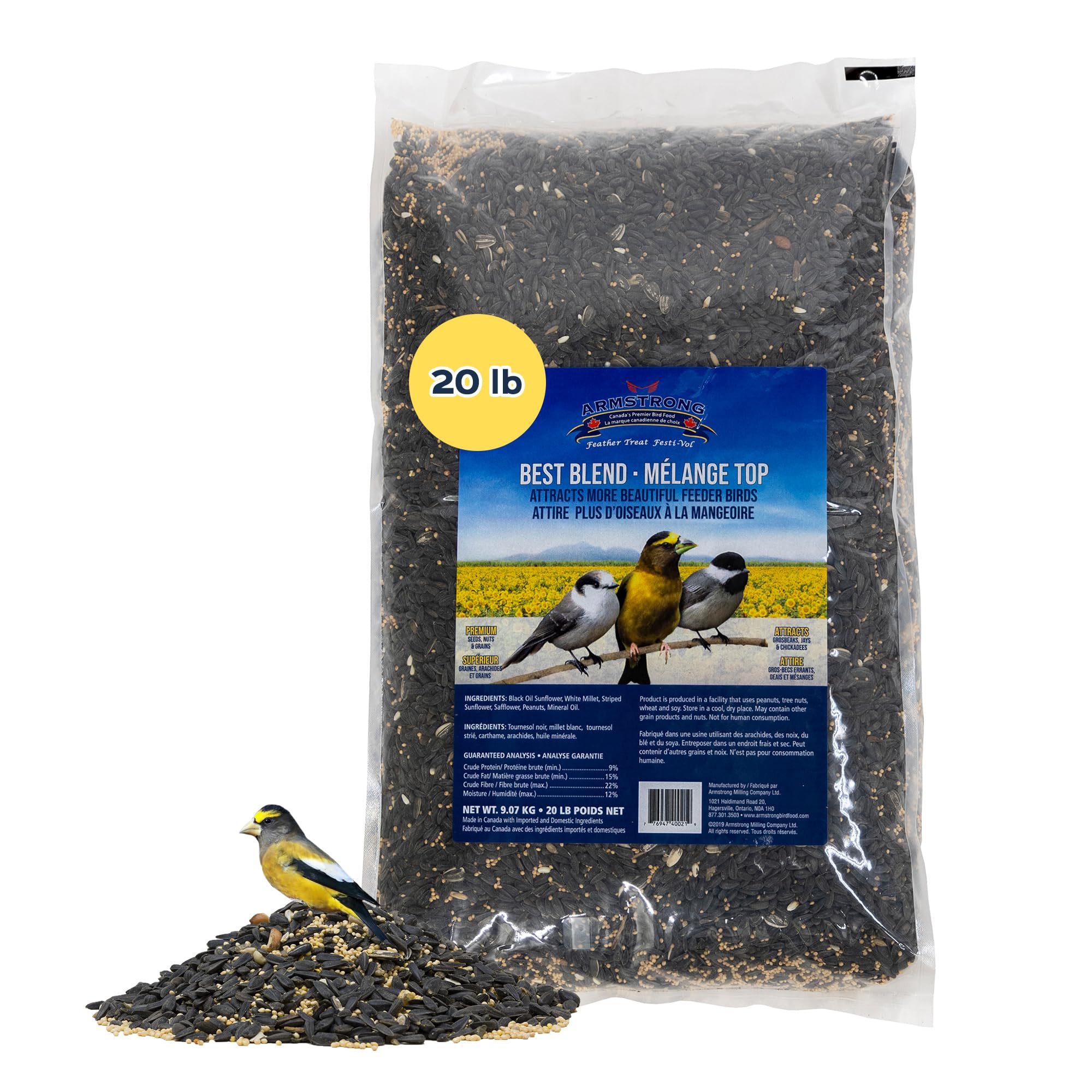 Amazon.com : Armstrong Wild Bird Food Best Blend, 20 Pounds