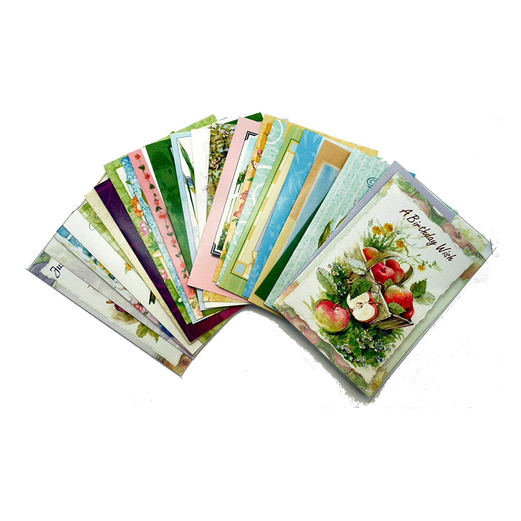 50 Everyday Religious All Occasion 4 by 6 Greeting Cards with Envelopes – KJV Scriptures – Storage Box and Pen