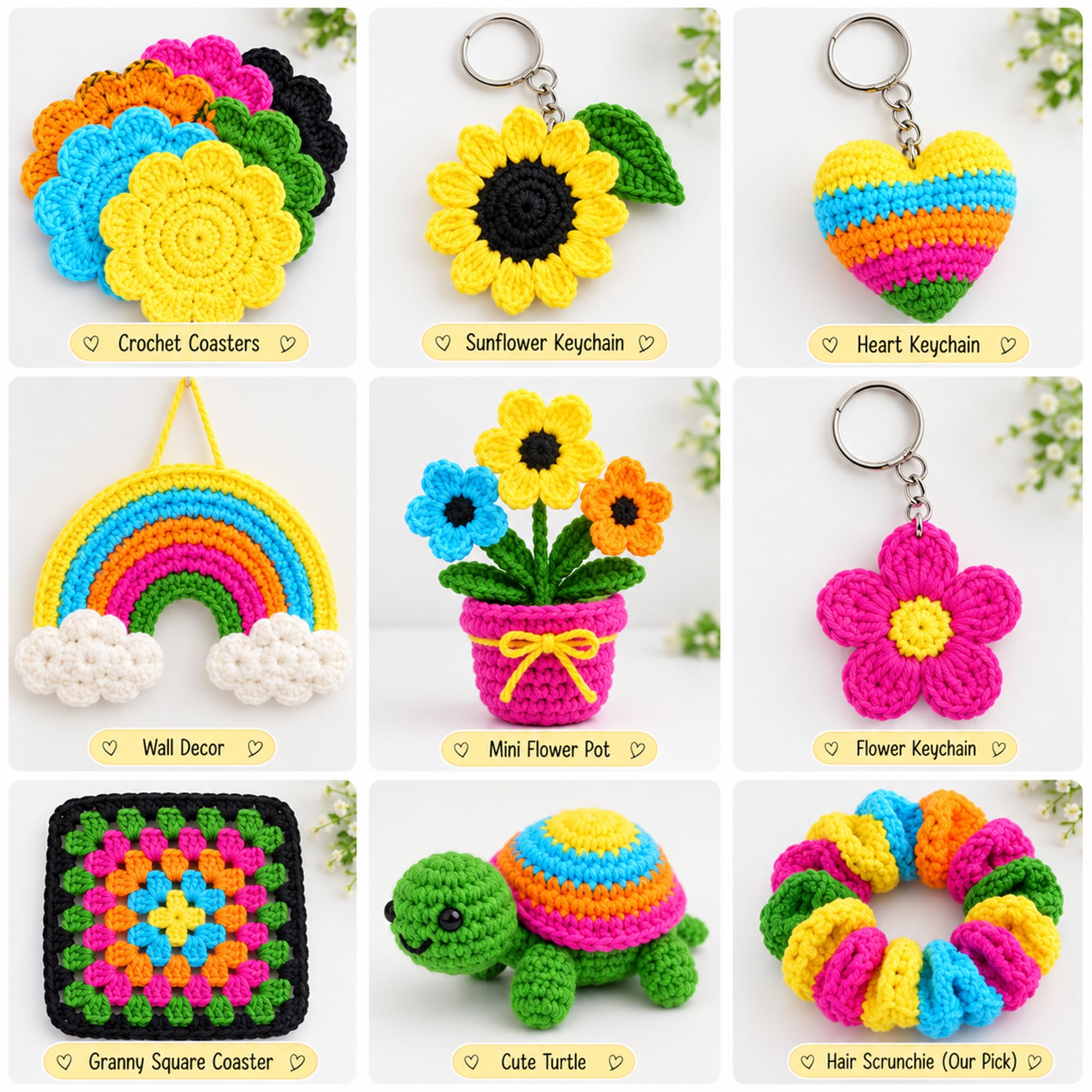 picknMAKE Crochet Kit for Beginners with Wool Yarn, Crochet Hooks, Stitch Markers & Needles – DIY Learn to Crochet Set for Adults & Kids, Starter Craft Kit with All Supplies 4