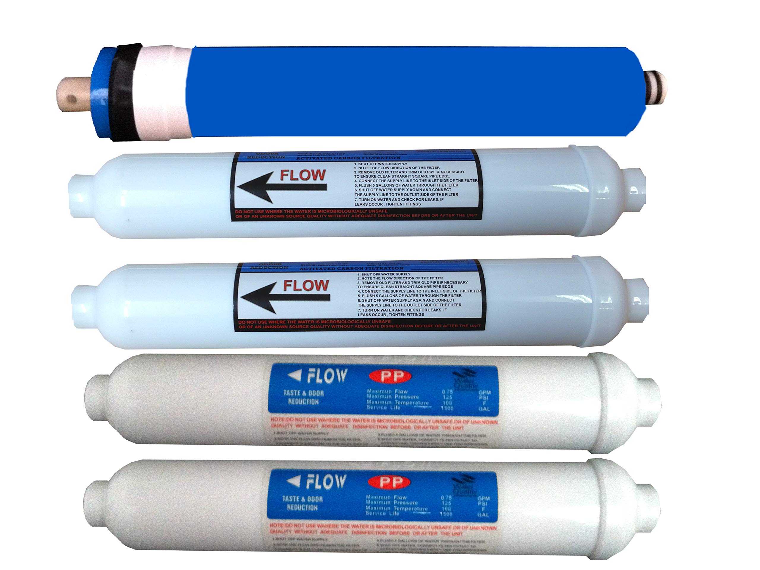 Filtres osmose inverse 50 GPD pour aquarium d'eau douce et marine