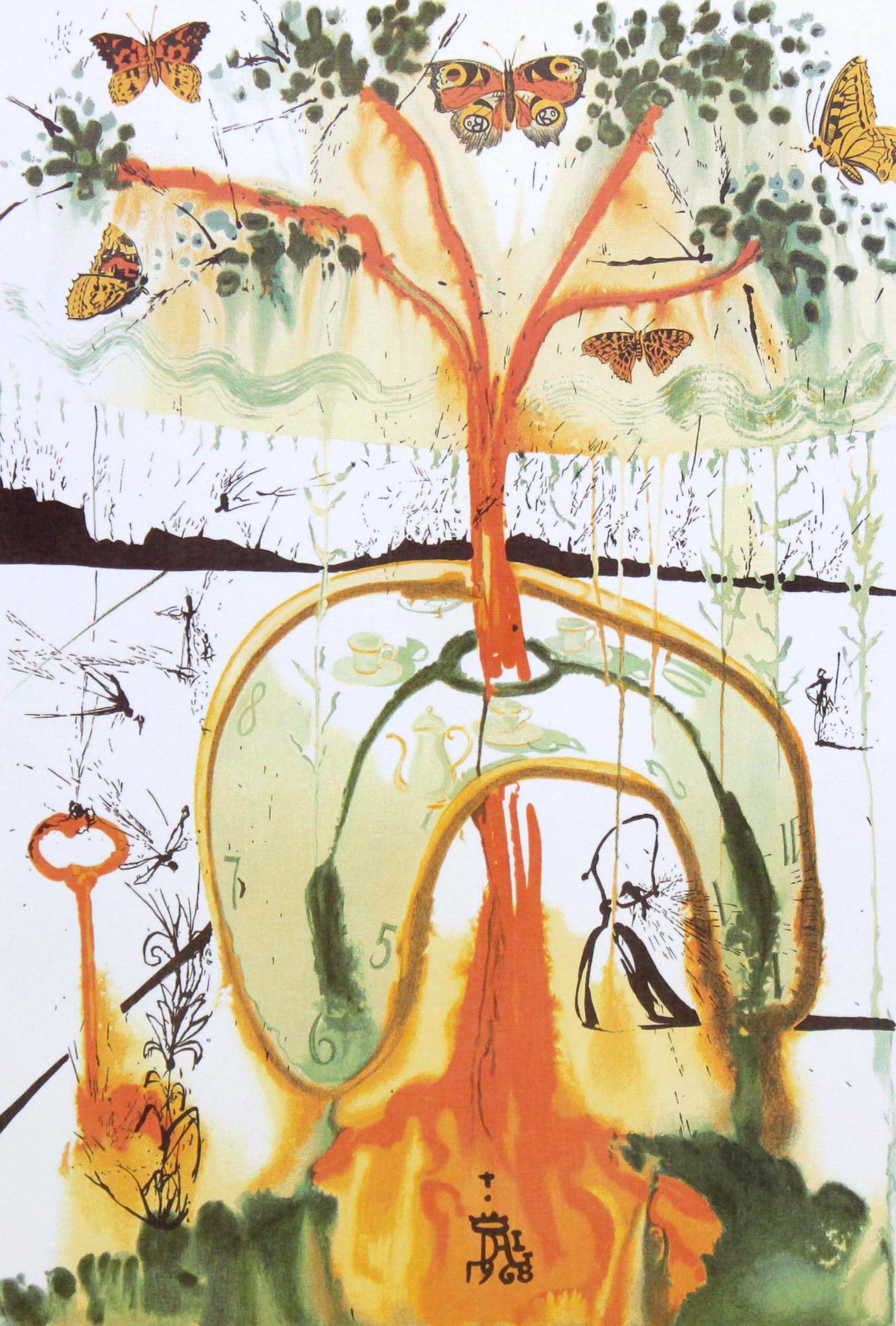 ☆サイン入りリトグラフと洋書絵本☆不思議の国のアリス ☆サイン入りリトグラフと洋書絵本☆不思議の国のアリス