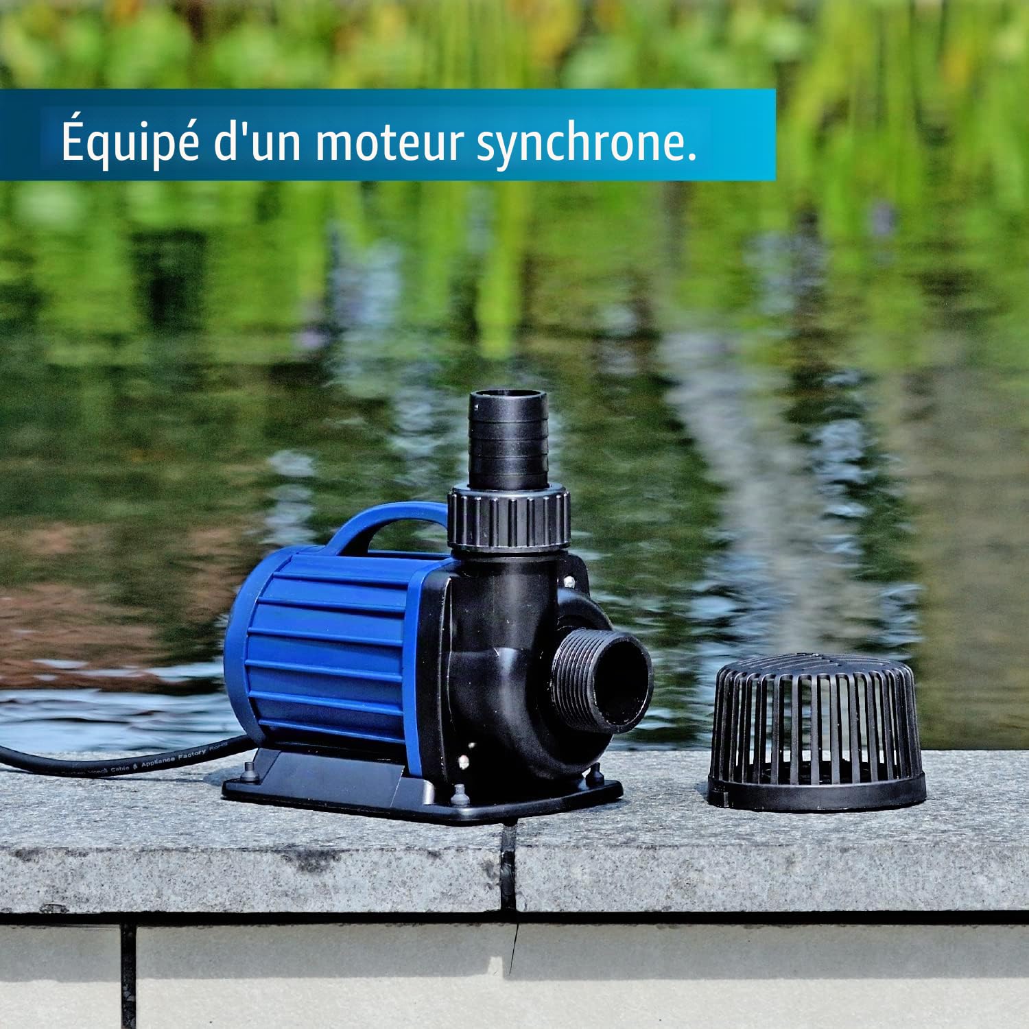 Aquaforte dm 8000 de Filtresde Pompe de Bassin 8 m³H, Hauteur de Refoulement 4,5 m, 70 W, Schwarz