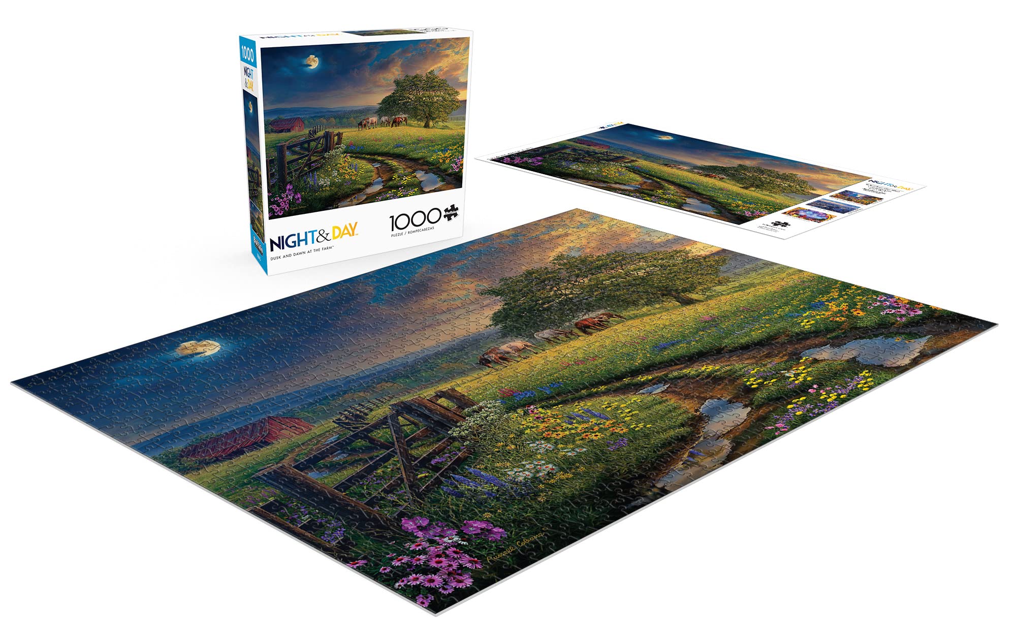 Buffalo Games - Zmierzch i świt na farmie - puzzle 1000 elementów