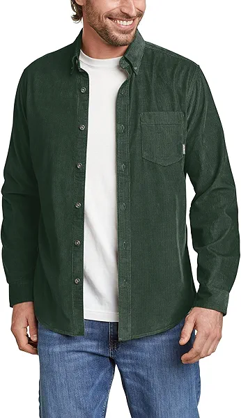 Eddie Bauer Mens Corduroy Long-Sleeve Shirt