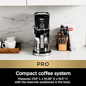Ninja Hot and Iced Coffee Maker, Single Serve Coffee Maker and Drip Coffee Machine, DualBrew Pro Specialty 12-Cup with K-Cup Combo, Includes Permanent Filter, CFP307