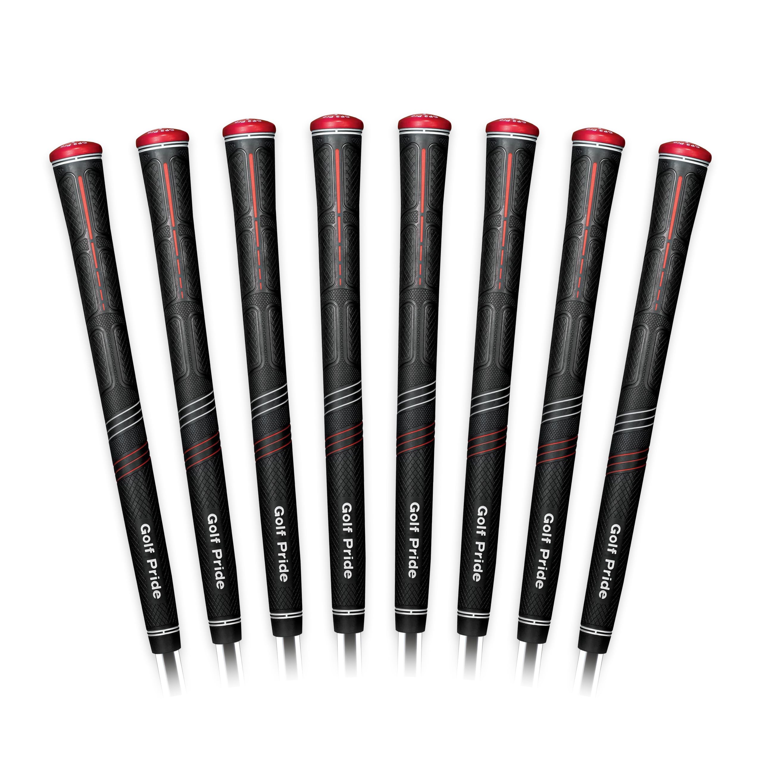 Golf Pride CP2 Pro Golf Club Grip - High-Tack & Soft Feel Grip for Comfort & Control - Less Tension & More Power with Plus4 Technology - Midsize - 8 Pack