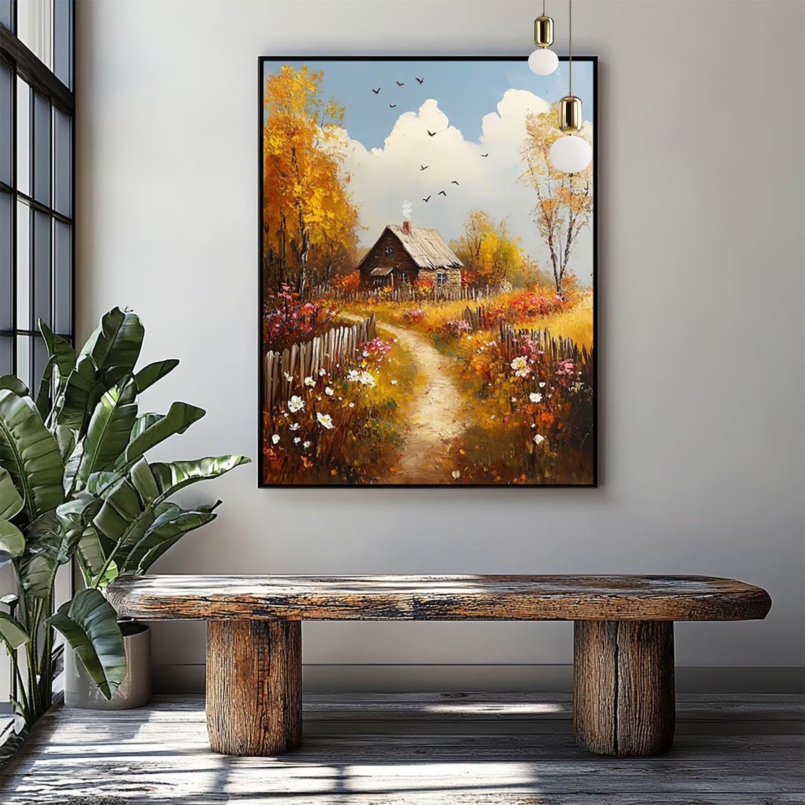 Amazon | ダイヤモンドアート キャビン 60 x 80 cmダイヤモンドアート