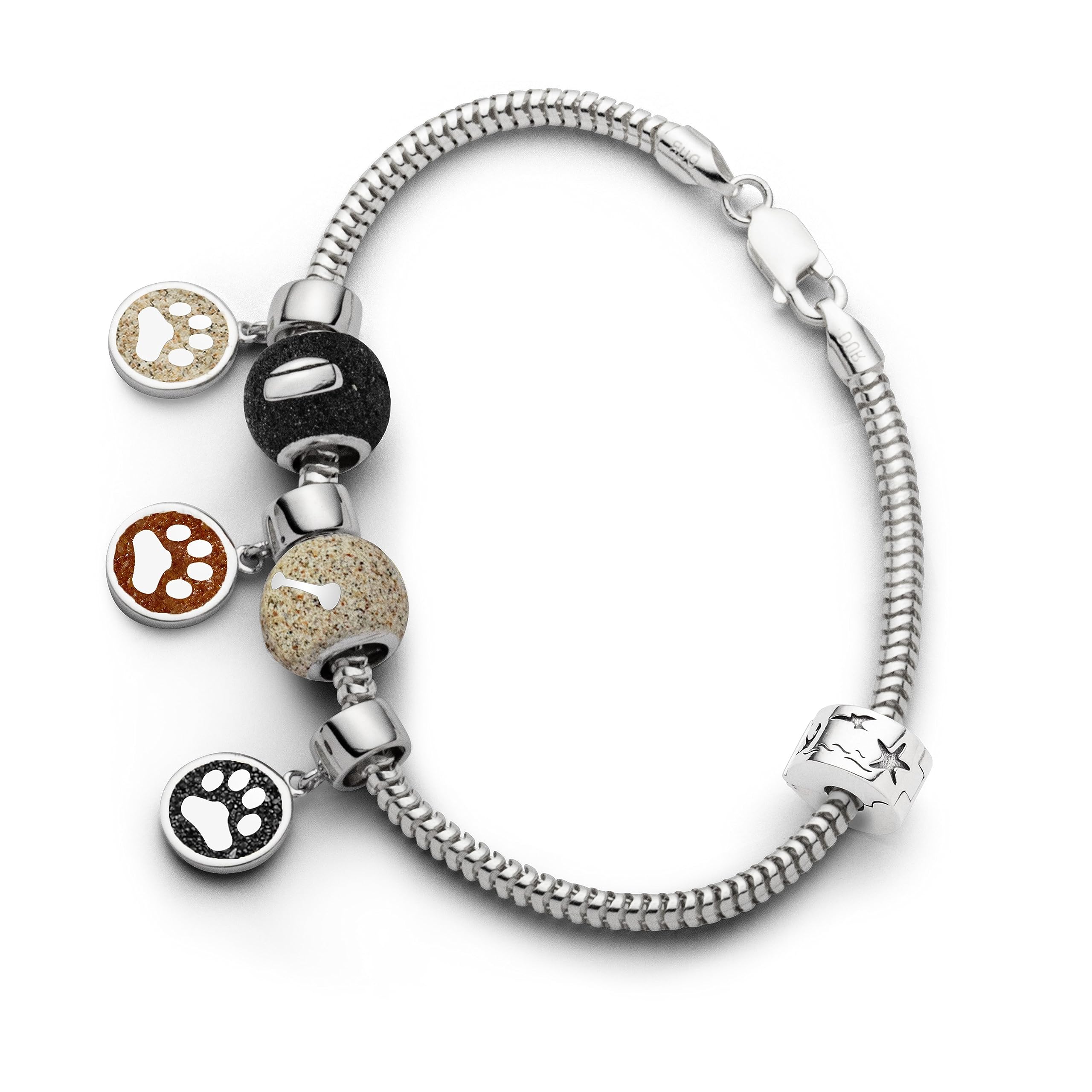 DUR Schmuck Bead Safer Stopper für Beads 11mm x 6,5mm Silber 925/- (F337)