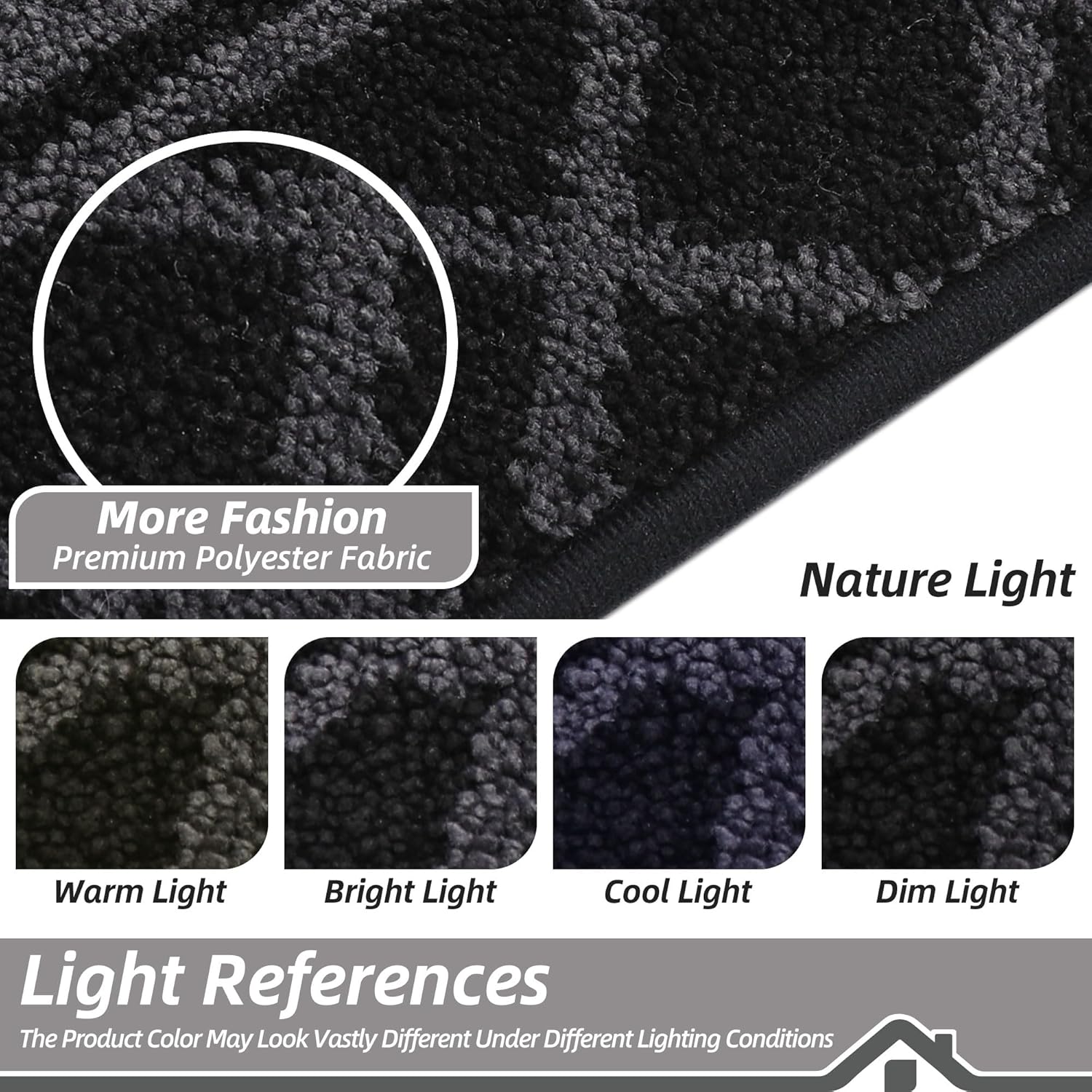 BEQHAUSE Door Mat Dirt Trapper Non Slip Entryway Rugs Absorbent Welcome Mat Low Profile Washable Front Door Mat for Muddy Paws,Entrance,Hallway, 32" x 48",Black - Image 8