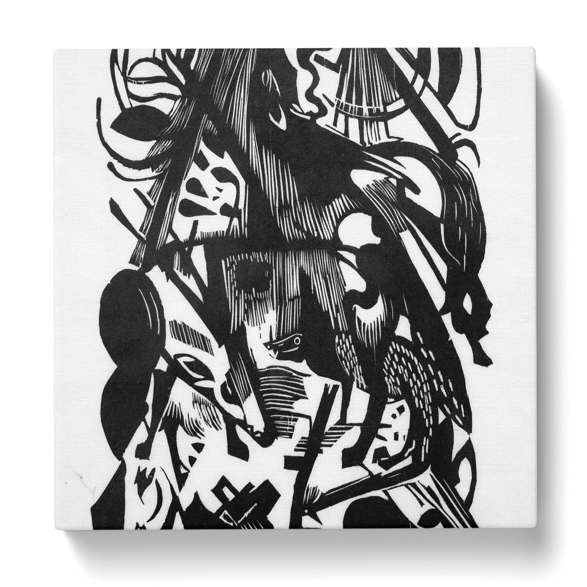 The Wolf by Franz Marc Canvas Print, Mixed, 35L x 35W cm - Image 3